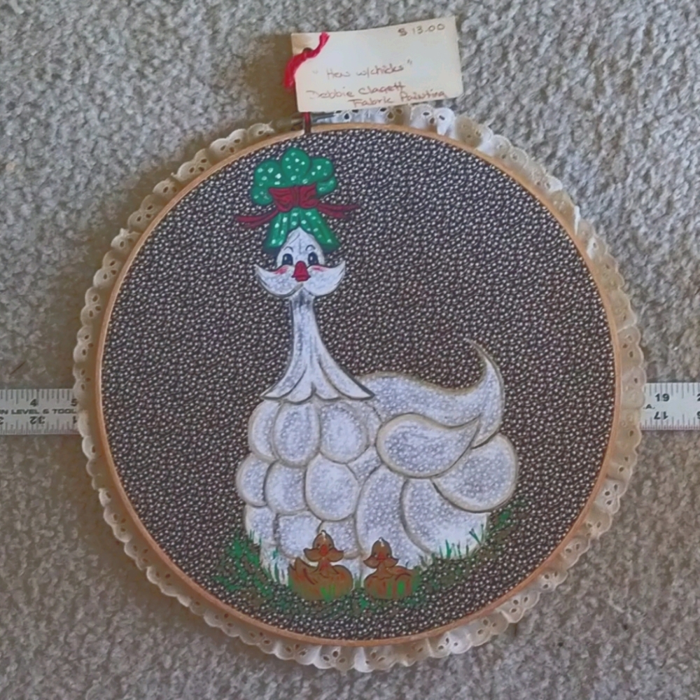 Vintage Fabric Painting